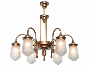 TYROL 6 - Handmade brass chandelier _ Patinas Lighting